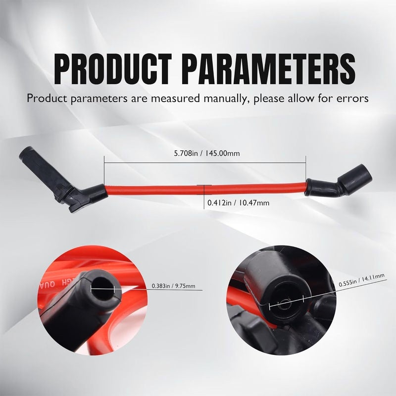 OXCANO 57730 New Heat Spark Plug Ignition Wires Set Compatible with LSx LS1 LS2 LS3 LS6 LS7,Buick Rainier,Cadillac Escalade,Chevrolet Chevy Avalanche Express 1500 2500 3500 Silverado,GMC - Image 2